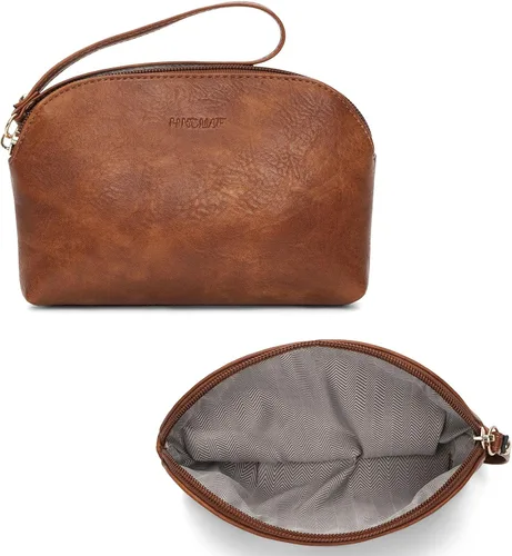 Vista 8 de HKCLUF Bolso cruzado para mujer, 2 piezas, de cuero, con 2 correas ajustables de leopardo, bolsa cruzada