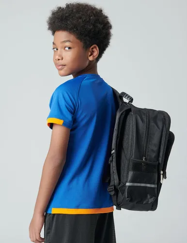 Vista 3 de Paquete de 5 camisetas deportivas para niños, camisetas de ajuste seco para niños, camisetas de manga corta, ropa deportiva a granel