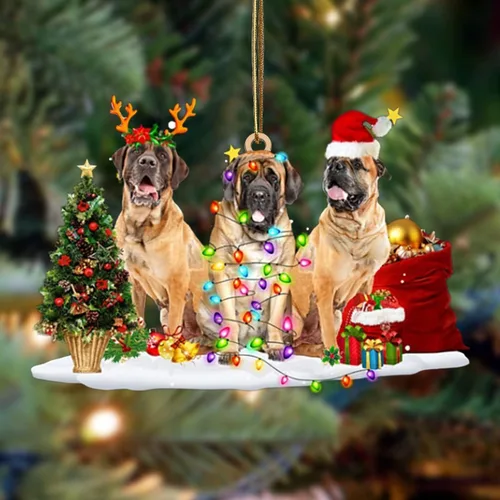 Vista 55 de Nazenti Adorno de Navidad personalizado con amigos Affenpinscher – Adorno de perro personalizado para amantes de las mascotas, acrílico plano