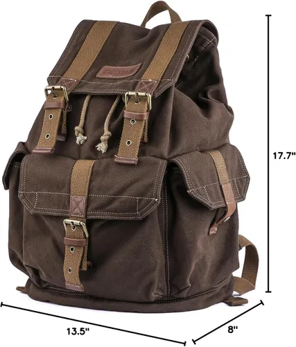 Vista 54 de Gootium 21101 - Mochila de lona gruesa de alta densidad