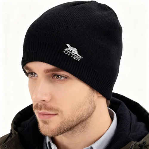 Vista 5 de Gorro de punto impermeable 100% a prueba de viento - Gorro de calavera con forro de lana para hombres y mujeres, gorro de invierno cálido