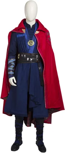 Vista 2 de Strange Costume Suit Deluxe Dr Outfit Halloween Cosplay Full Set with Red Cape