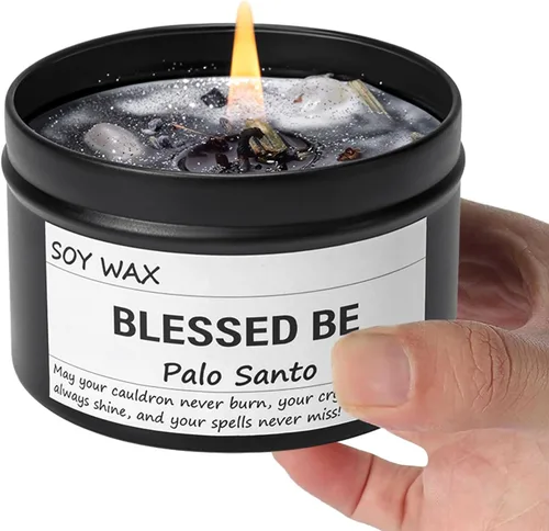 Vista 8 de Vela de lavanda y vainilla, altamente perfumada, velas de soja para el hogar, decoración del hogar, 7.1 onzas, 45 horas de combustión, velas