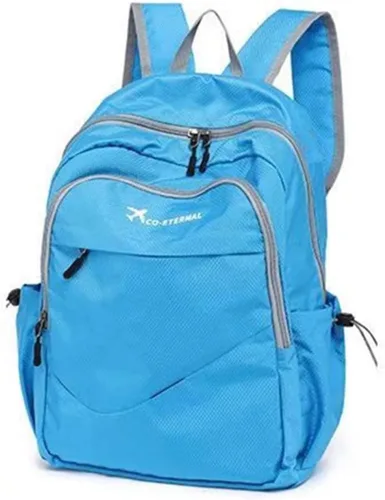 Vista 6 de Geboldil Mochila de viaje plegable ligera para hombre y mujer, mochila de camping impermeable Negro