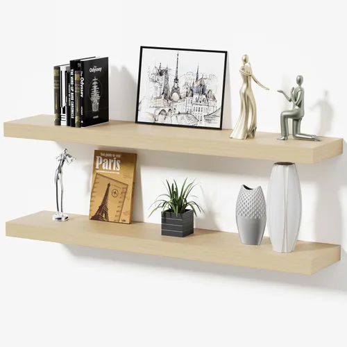 Vista 36 de Estantes flotantes de baño para pared, estantes de baño sobre el inodoro, estantes de pared y estante para libros, estante colgante, estantes