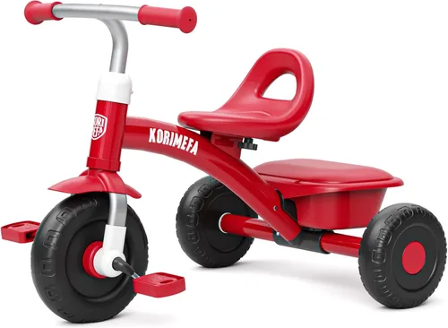 Vista 8 de KORIMEFA Triciclo infantil para niños de 1 a 3 años, color azul