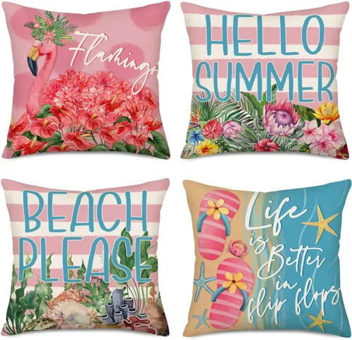 Vista 9 de Juego de 4 fundas de almohada de 16 x 16 pulgadas con texto en inglés «Happy Halloween» de Halloween con diseño de calabaza espeluznante y B Vintage