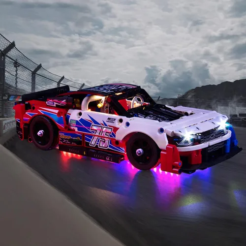 Vista 5 de BrickBling LED Light Compatible with Lego Technic Nascar Next Gen Chevrolet Camaro ZL1 42153 Model Car, Creative Lighting Kit Compatible with Lego