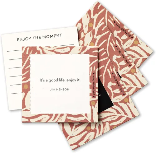 Vista 7 de Compendium ThoughtFulls Pop-Open Cards — Paquete de 4 de Grateful, Live with Intention, Mindfulness, Carpe Diem – 120 Pop-Open Cards, cada una