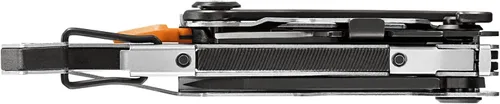 Vista 2 de Gerber Gear Stake Out 11 en 1 multiherramienta, hoja de borde liso de 2.2 pulgadas, extractor de estacas de tienda, transporte de mosquetón,
