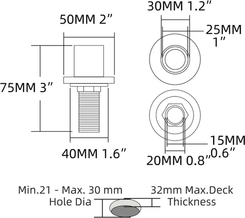 Vista 5 de CIENCIA Juego de rociadores laterales para fregadero de cocina, cabezal de pulverización extraíble de acero inoxidable con manguera y soporte, Negro