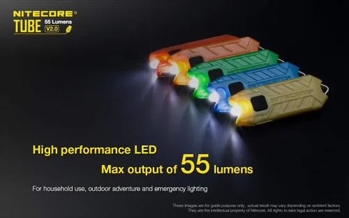 Vista 10 de Nitecore Unisex Tube V2 Schlüsselanhänger Licht Negro