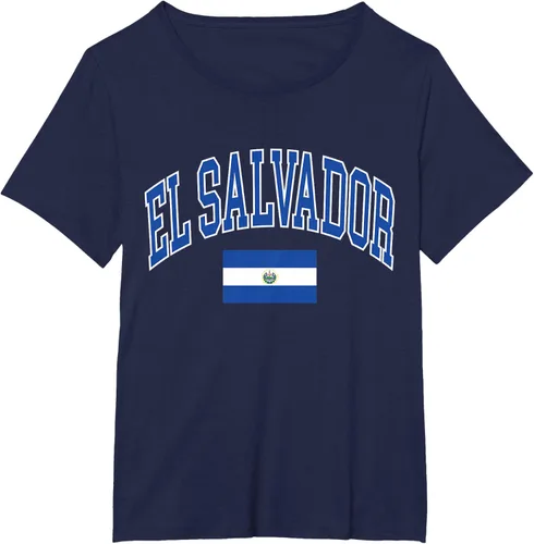 Vista 5 de Camiseta con estampado de bandera de El Salvador