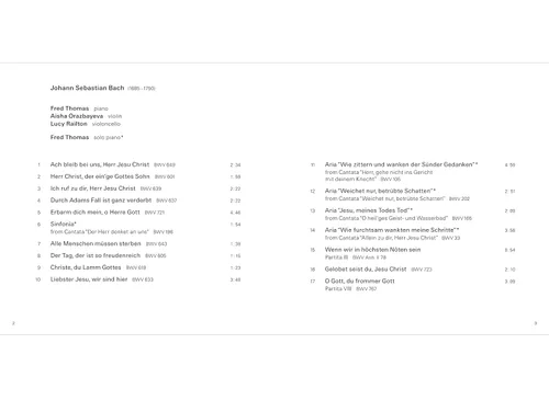 Vista 5 de J.S.Bach Transcriptions By Fred Thomas - Three Or One