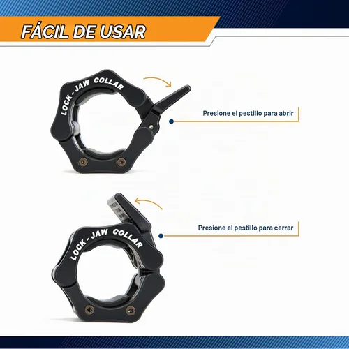 Vista 5 de Steelbody Collares de mandíbula con bloqueo de barra olímpica