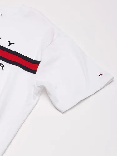 Vista 3 de Tommy Hilfiger Camiseta de manga corta con cuello redondo para niño, ropa de uso diario