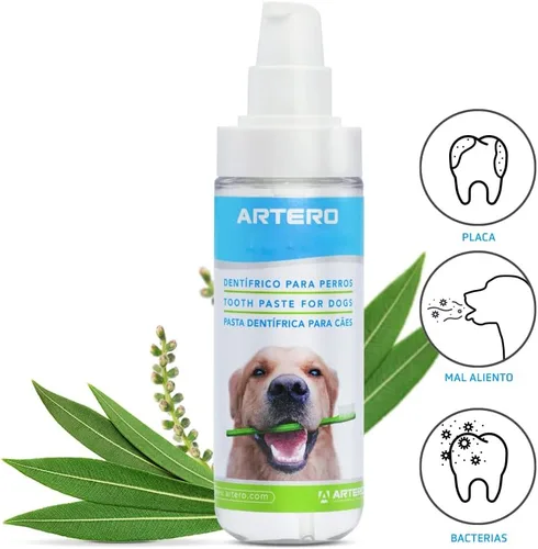 Vista 2 de Artero Gel de pasta dental Dentix para perros para quitar la placa y mantener el mal aliento a raya