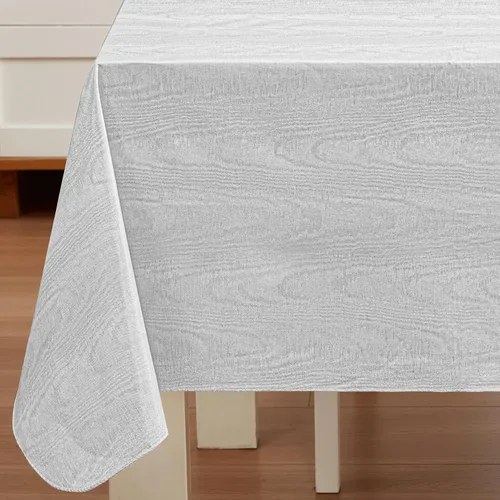 Vista 18 de Newbridge Moire - Mantel de franela de vinilo con estampado ondulado de color sólido para interiores y exteriores