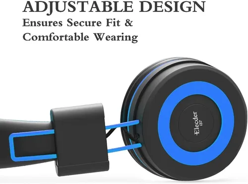 Vista 4 de Elecder i37 - Audífonos plegables de diadema para niños, niñas y adolescentes, con conector de 3.5mm, compatible con iPad, teléfonos celulares