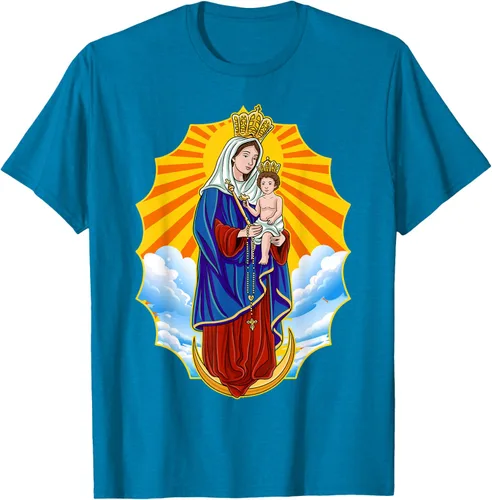 Vista 8 de Chinita Chiquinquira Venezuela Maracaibo Virgen Chiquinquira Chinita Zulia Camiseta negra