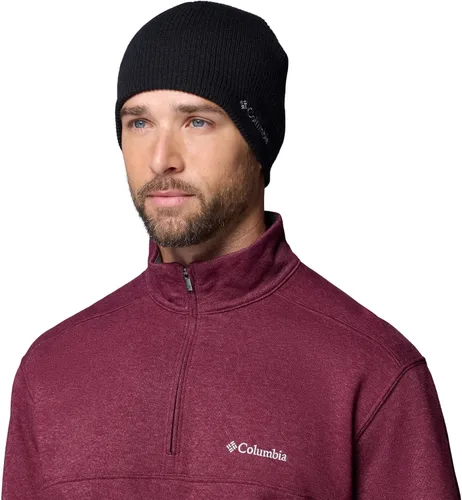 Vista 2 de Columbia Whirlibird - Gorro de punto, beanie unisex para adulto Negro/Negro