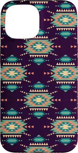 Vista 6 de Unique Western Black Turquoise Navajo Aztec Pattern Case for iPhone 17