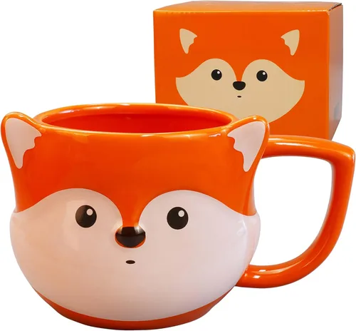 Vista 16 de Taza de Oso de 14 oz Taza de Café de Cerámica Taza de Té de Porcelana 3D para Mujeres y Hombres - Regalos de Oso Kawaii para Navidad, Inauguración