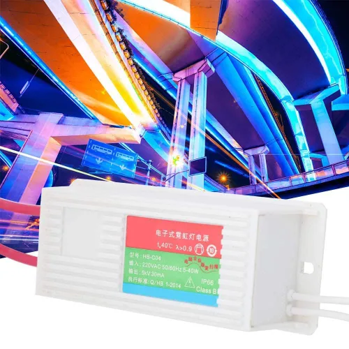 Vista 3 de Cosiki Transformador de señal de neón Transformador electrónico de luz de neón para señal de alimentación rectificador Luz de neón electrónica