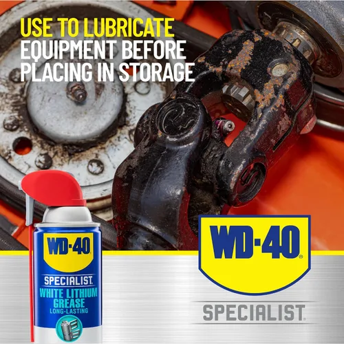 Vista 6 de Aerosol de grasa de litio WD Specialist, 10 pies, color blanco, 1, Blanco, 1