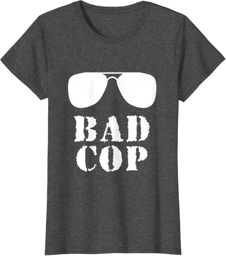 Vista 6 de Bad Cop Funny Police - Camiseta a juego para padre e hijo, Negro, S