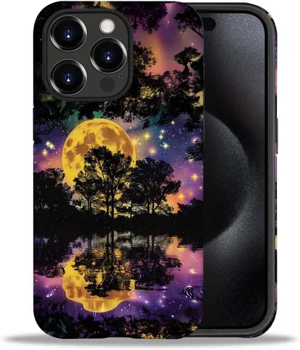 Vista 15 de CARLOCA Funda compatible con iPhone 15 Pro Max, funda protectora de gato en A para iPhone 15 Pro Max, TPU suave + PC duro 2 en 1, funda protectora