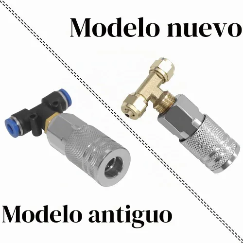 Vista 8 de Beduan Kit de pistola de soplado de aire con manguera neumática de poliuretano de 16 pies de largo, pistola de aire resistente para compresor