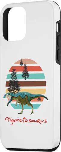 Vista 2 de iPhone 12 mini Giganotosaurus Retro T rex prehistoric dinosaur Father's day Case