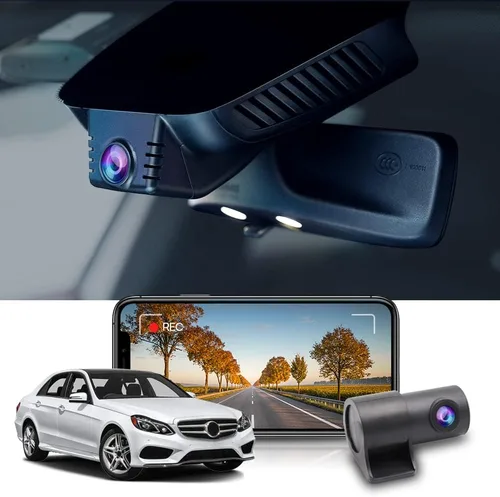 Vista 7 de Fitcamx Cámara de tablero 4K adecuada para Mercedes-Benz Clase E 2010-2016 E350 E400 híbrido E550 E63 AMG W212 (HD2-6020), estilo OEM, UHD 2160P