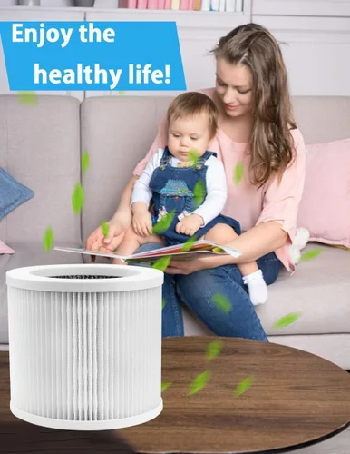 Vista 6 de BBT BAMBOOST Filtro de repuesto A1 compatible con VEWIOR A1, AME=EU AP01W, KOIOS HQKJ-50 purificadores de aire, 3 en 1 True HEPA y filtro de carbón
