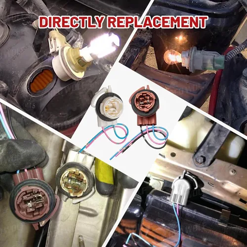 Vista 6 de RED WOLF 3156 3157 Arnés precableado con conector de enchufe de enchufe de enchufe de instalación de bombillas LED se adapta a la mayoría