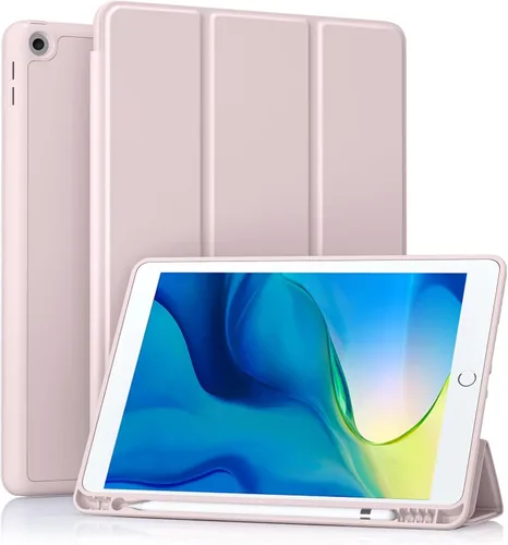 Vista 13 de Akkerds - Funda Compatible con iPad de 10.2 Pulgadas 2021/2020/2019, para iPad de 9ª/8ª/7ª Generación con Soporte para Lápiz, Funda Protectora