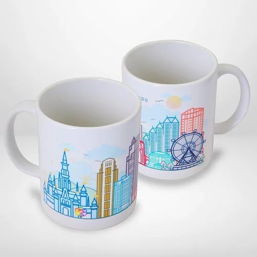 Vista 9 de Vastigo Taza de café Austin – Taza de cerámica de recuerdo de 11 onzas con caja de regalo – Taza de viaje City Skyline – Apto para lavavajillas