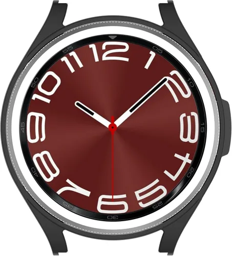Vista 6 de Funda para Samsung Galaxy Watch 6 Classic de 1.693 in y 1.850 in, resistente a los arañazos, duradera carcasa protectora de policarbonato