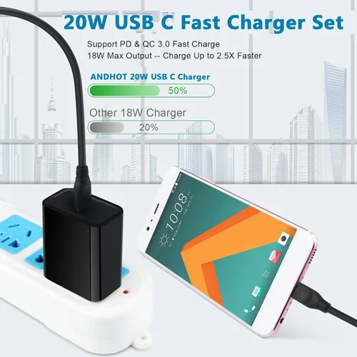 Vista 3 de Cargador de teléfono Samsung A17 A16 5G A15, cargador rápido de 20 W para Samsung Galaxy S26 A17 A56 A36 A26 A16 A55 A35 A25 A15 A54 A14 A53 A13 S25