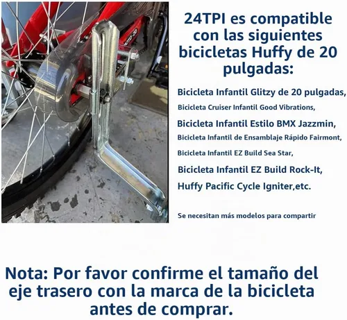 Vista 2 de Extensores de eje para ruedas de entrenamiento: estos pernos de extensión de eje de bicicleta son adecuados para la extensión del eje trasero