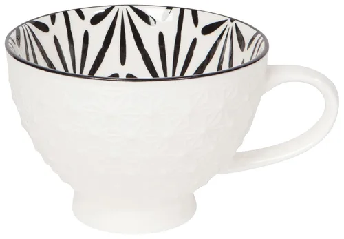 Vista 9 de Now Designs Taza de café con leche texturizada de 14 onzas, negra