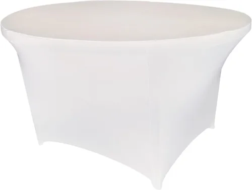 Vista 35 de Mantel de cóctel de elastano redondo de 24 pulgadas x 30 pulgadas de alto, color negro