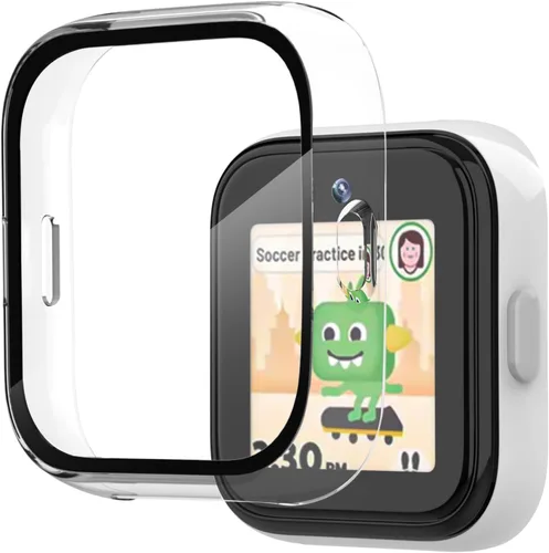 Vista 16 de Paquete de 2 protectores de pantalla compatibles con Sync Up Kids Watch 2, carcasa protectora general de policarbonato duro, accesorios para SyncUp
