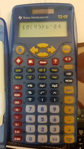 Vista 2 de Texas Instruments Calculadora científica TI-15 - 2 línea(s) - 11 caracteres - Batería, Energía Solar 15/TBL/2L1/A