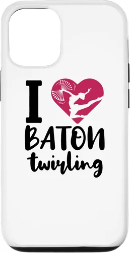 Vista 26 de iPhone 16 I Love Baton Twirling Majorette Baton Twirler Case