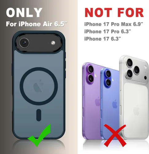 Vista 290 de Funda para Google Pixel 10 Pro XL, cubierta magnética mate, color negro Fit for MagSafe, Screen Protector included, Shockproof Military Grade