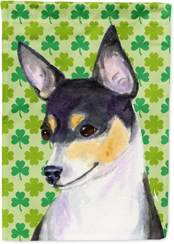 Vista 139 de Caroline's Treasures SS4442GF Affenpinscher Bandera de jardín con retrato de trébol del día de San Patricio para buzón, bandera decorativa