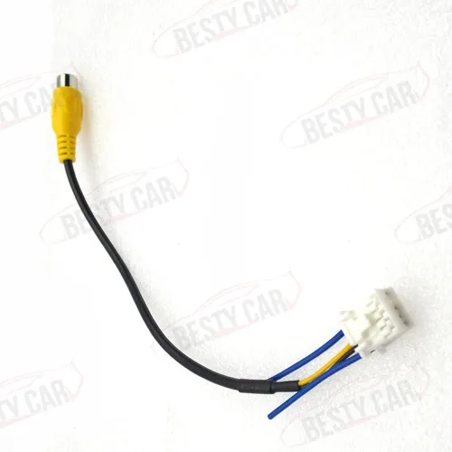 Vista 6 de Cámara de visión trasera estéreo de radio de coche en retrovisor de respaldo adaptador de entrada enchufe para el mercado de accesorios Android