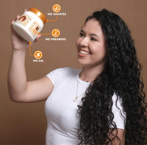 Vista 8 de Etniker - Tratamiento profundo para cabello rizado y afro 4C - Tratamiento de coco y manteca de karité para cabello seco, dañado y encrespado